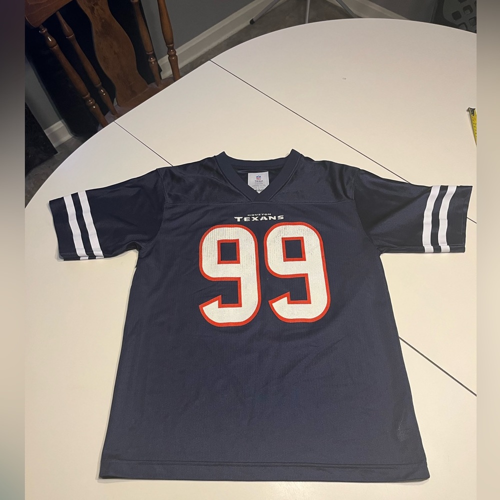 Houston Texans NFL football JJ Watt 99 youth jersey 14/16 large retired